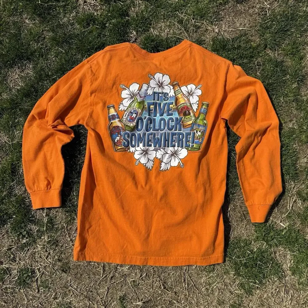 Big Dogs It’s 5 O Clock Somewhere T-Shirt S/M Men’s Funny Vintage Hawaii - Picture 5 of 5